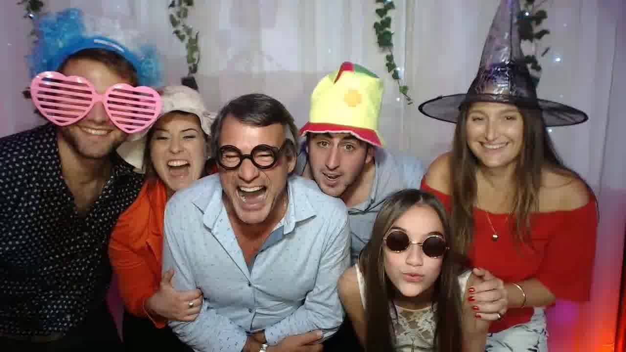 Cabina de fotos de fiesta de graduación